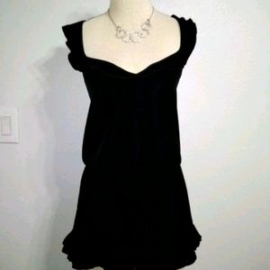 Victoria's Secret Black Velvet Romper